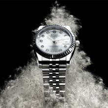 Rolex Datejust Automatico Indici Di Diamanti Con Silver Dial S / S (Bracciale Extra E Regalo Inclusa)