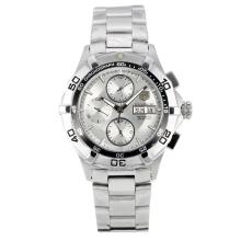 Tag Heuer Aquaracer Automatico Con Silver Dial S / S