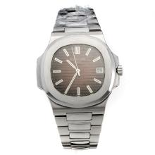 Patek Philippe Nautilus MIYOTA 9015 Automatic Movement with Brown Dial S/S
