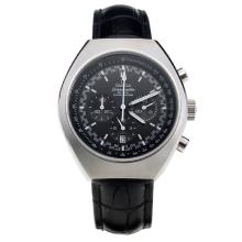 Omega Speedmaster Working Chronograph With Black Dial-White Hand 