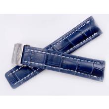 Breitling Blu Cinturino In Pelle Con Fibbia Pieghevole-22MM