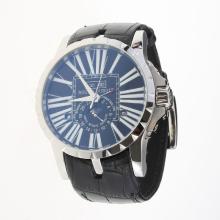 Roger Dubuis Excalibur Automatic with Black Dial-Leather Strap-1