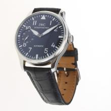 IWC Portuguese Manual Winding with Black Dial-Leather Strap-1