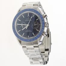 Omega Speedmaster Chronograph Asia Valjoux 7750 Movement with Blue Dial S/S
