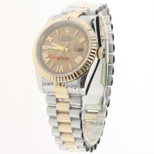 Rolex Datejust Automatic Two Tone with Golden Dial
