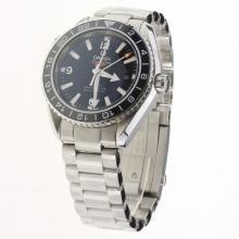 Omega Seamaster Co-Axial Working GMT Swiss CAL 8605 Movement Ceramic Bezel with Black Dial S/S-1