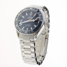 Omega Seamaster Co-Axial Working GMT Swiss CAL 8605 Movement Ceramic Bezel with Blue Dial S/S-1