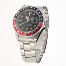 Rolex GMT Master Vintage Edition Automatic with Black Dial S/S-Same Chassis as ETA Version