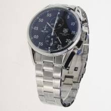 Tag Heuer Working Chronograph White Markers with Black Dial S/S