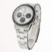 Rolex Daytona Working Chronograph with White Dial S/S-Vintage Edition-5