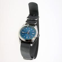 Rolex Milgauss Automatic with Blue Dial-Nylon Strap