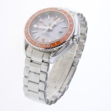 Omega Seamaster Co-Axial Working GMT Swiss CAL 8605 Movement Ceramic Bezel with Gray Dial S/S