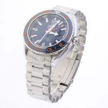Omega Seamaster Co-Axial Working GMT Swiss CAL 8605 Movement Ceramic Bezel with Blue Dial S/S