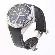 Omega Seamaster Co-Axial Working GMT Swiss CAL 8605 Movement with Black Dial-Rubber Strap