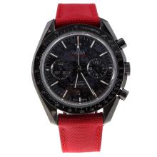 Omega Speedmaster Working Chronograph Swiss 9300 Automatic Movement Ceramic Case with Dragon Totem Dial-Nylon Strap