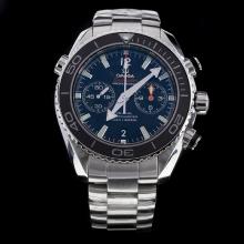 Omega Seamaster Swiss 9300 Chronograph Automatic Movement Black Bezel with Black Dial S/S-1