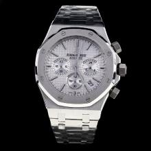 Audemars Piguet Royal Oak Working Chronograph Stick Markers with Silver Dial S/S