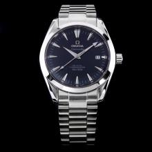 Omega Seamaster Automatic Black Dial with Stick Marking S/S
