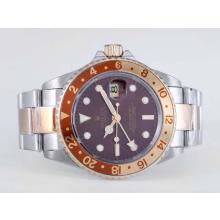 Rolex GMT-Master II Automatic Two Tone Con Brown Dial