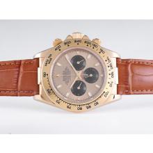 Rolex Daytona Di Lavoro Cronografo Cassa In Oro Con Quadrante Oro