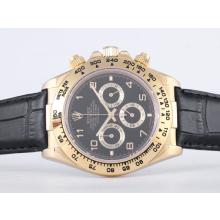 Rolex Daytona Di Lavoro Cronografo Con Cassa In Oro Nero-Numero Quadrante Marcatura Vetro Zaffiro