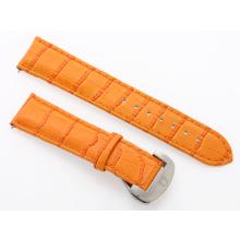 Omega Arancione Cinturino In Pelle Con Fibbia Doyplant-20mm