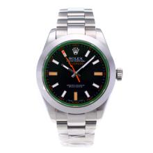Rolex Milgauss Asia ETA 3131 Movement Con Colorato Verde Sapphire S / S